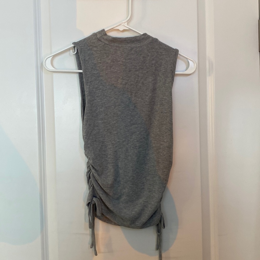 Grey Sleeveless Top